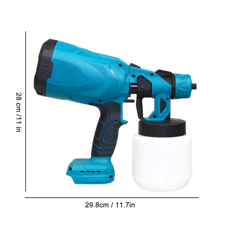 Pistola de Pintura Pulverização HVLP à Bateria 20V 1200ml com Carregador Bivolt - DKG21K3Y-S1 V1