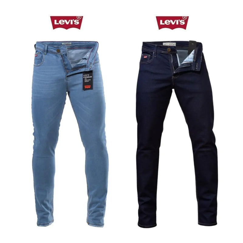 Kit Com 2 Calças Jeans LEVI'S Premium Masculina (Poucas Unidades)